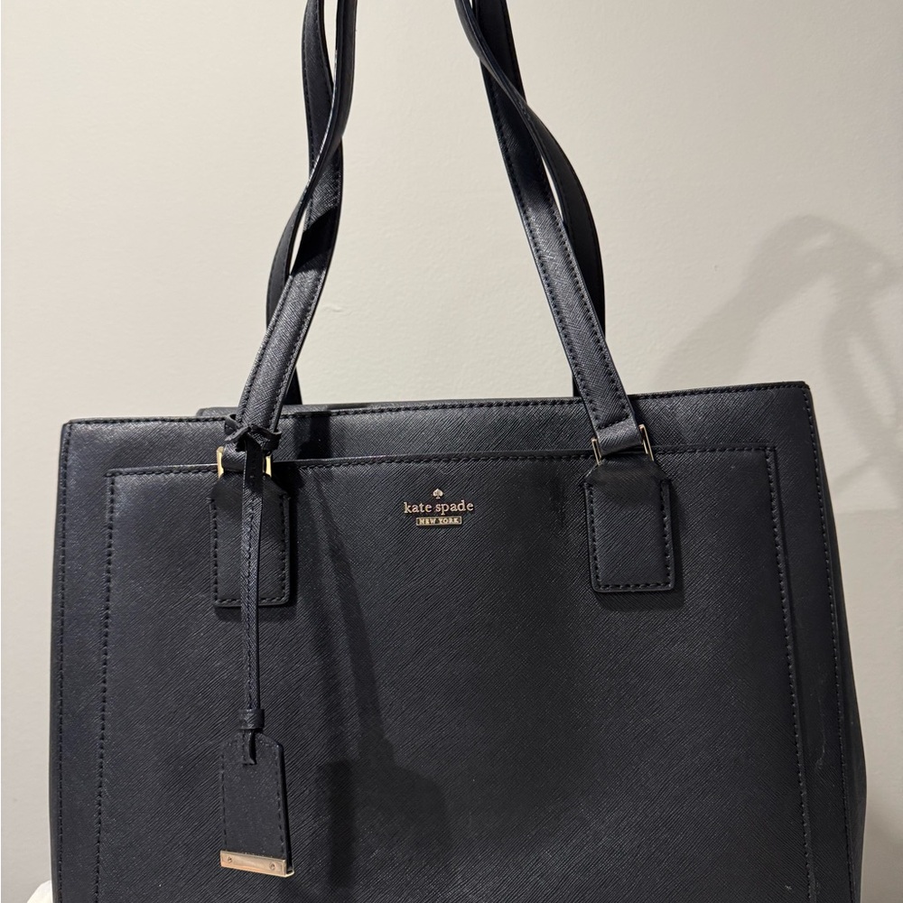 Kate Spade Elegant hard, leather Black Tote heavy duty for every day use - Picture 6 of 10